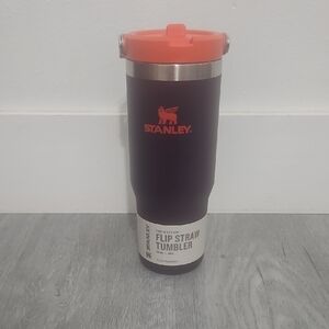 Stanley Tumbler with Orange Flip Lid